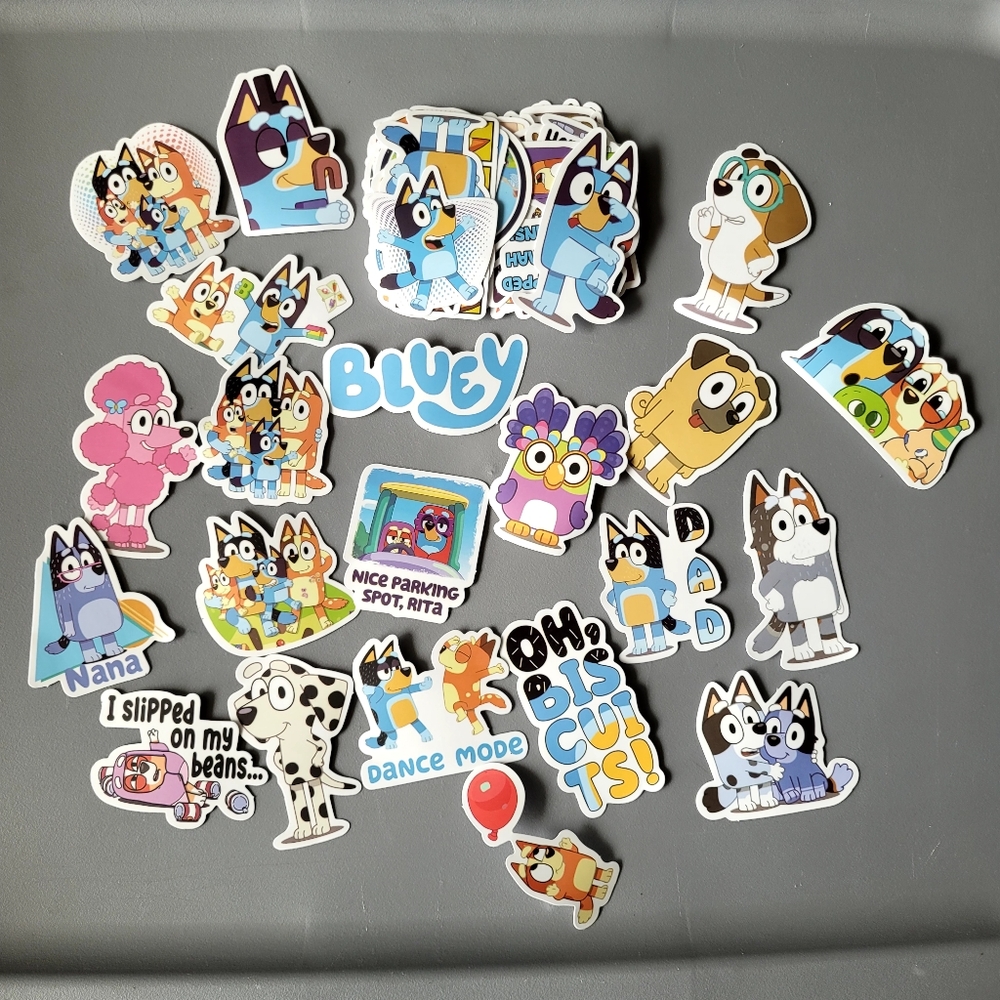 100pc Bluey Stickers